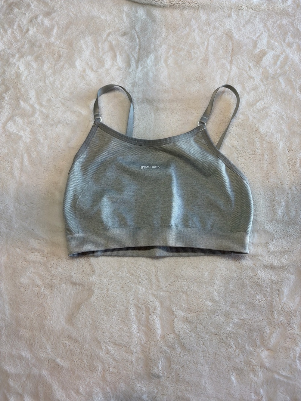 Gymshark Grey Seamless Crop Sports Bra